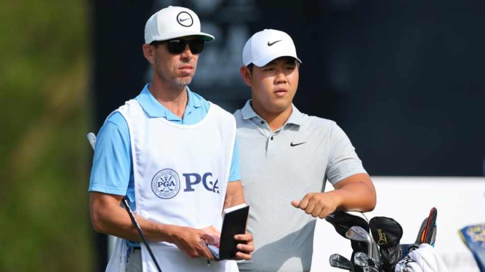 Tom Kim has an 'full-in' mud bath during PGA first round