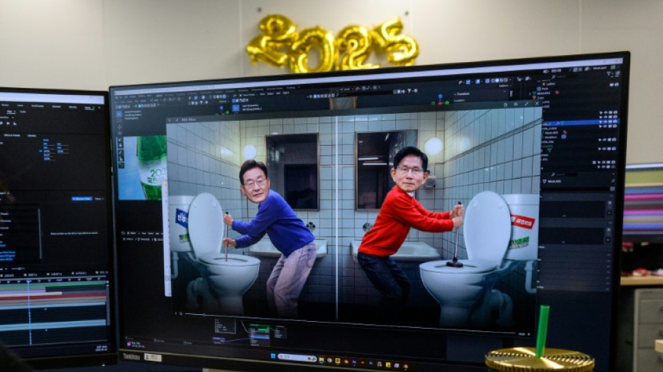 Pour pimenter la soirée électorale, la TV sud-coréenne mise sur les visuels déjantés