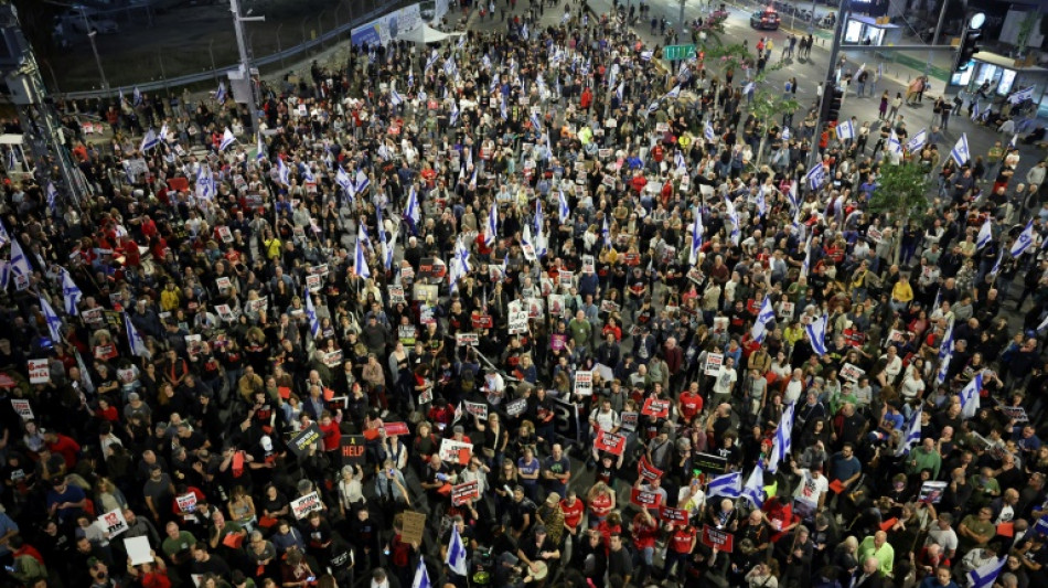 Large mobilisation anti-Netanyahu en Isra&euml;l apr&egrave;s six mois de guerre