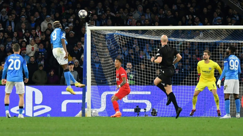 Osimhen fires Napoli past Eintracht, into Champions League last eight