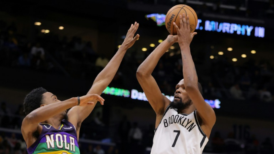 Durant leads Nets to win at Pelicans, Hornets equal record first quarter