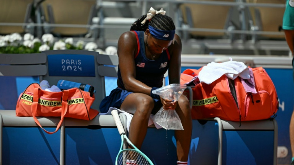 Tennis: la porte-drapeau am&eacute;ricaine Coco Gauff craque en 8es des JO
