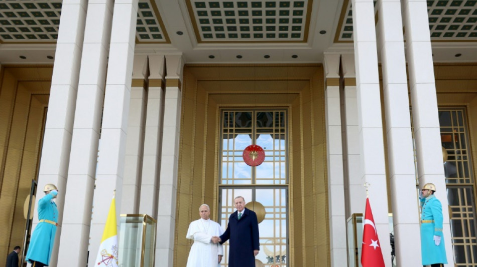 Pope urges Turkey to embrace mediator role on first overseas trip