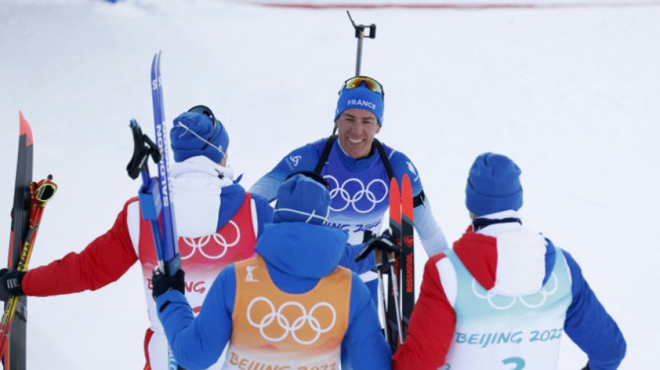 JO-2022: les Fran&ccedil;ais en argent en relais derri&egrave;re la Norv&egrave;ge, 5e m&eacute;daille pour Fillon Maillet