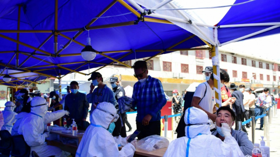 Manifestaciones en la capital de T&iacute;bet por los confinamientos debido al Covid