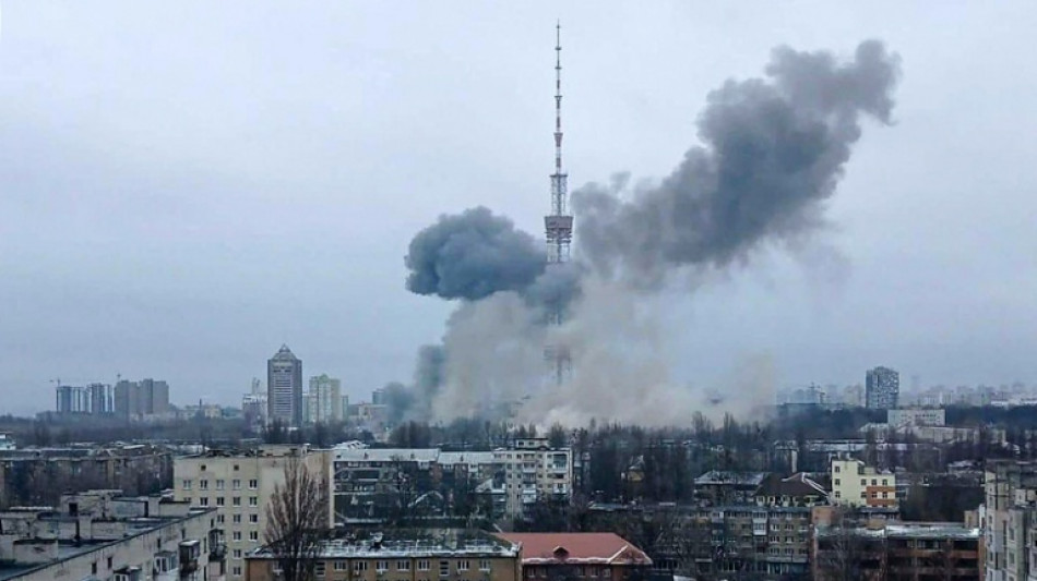 Frappe russe contre la tour de t&eacute;l&eacute;vision &agrave; Kiev, la diffusion interrompue