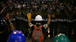 Tausende Menschen gehen  in Lima gegen Perus Pr&auml;sidentin Boluarte auf die Stra&szlig;e