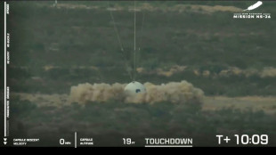 Blue Origin r&eacute;ussit son huiti&egrave;me vol de tourisme spatial
