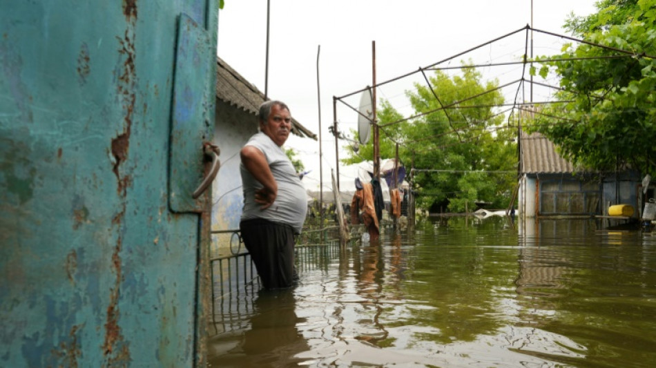 En Ukraine, les agriculteurs pleurent animaux et r&eacute;coltes emport&eacute;s par les eaux