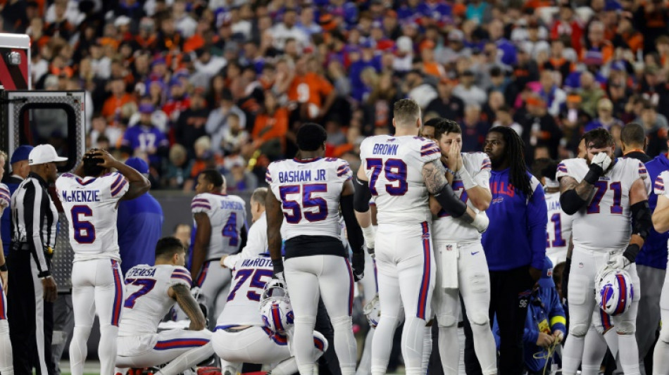NFL's Hamlin remains critical after on-field collapse