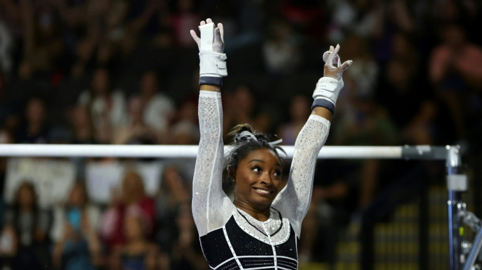 Biles returns to gymnastics competition at US Classic