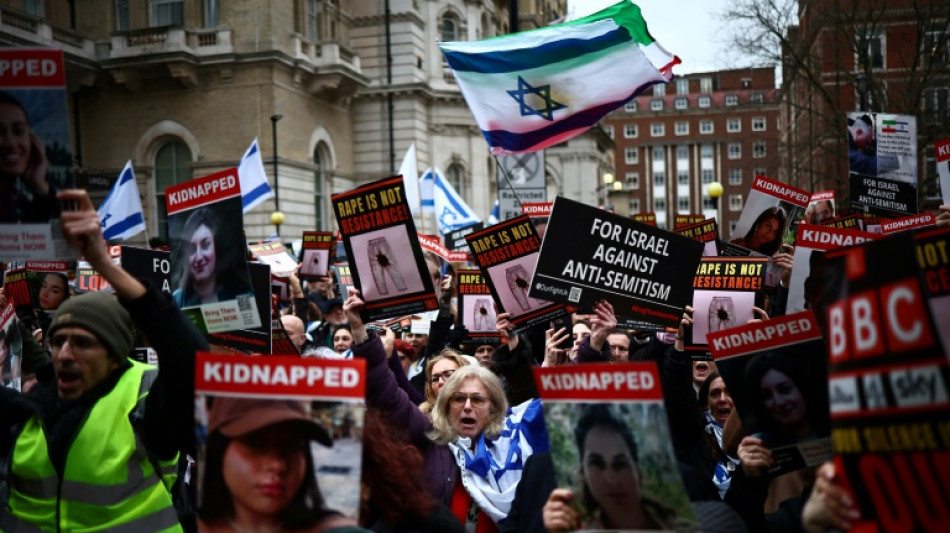 Rassemblement &agrave; Londres pour les femmes otages du Hamas