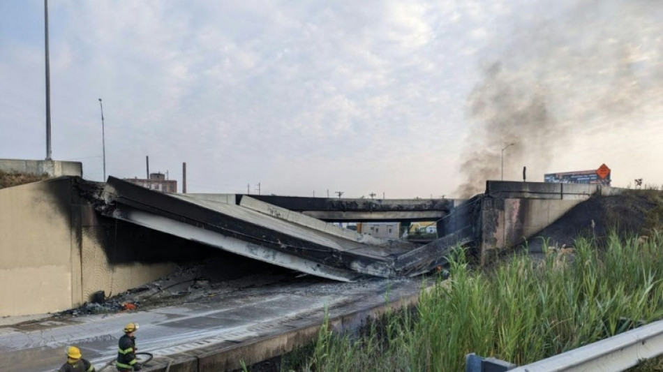 Une autoroute majeure s'effondre &agrave; Philadelphie, l'est des Etats-Unis perturb&eacute;