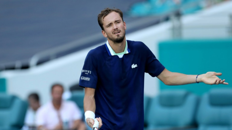 Tennis: Medvedev, &eacute;limin&eacute; en quarts de finale &agrave; Miami,&nbsp;&eacute;choue &agrave;&nbsp;redevenir N.1 mondial