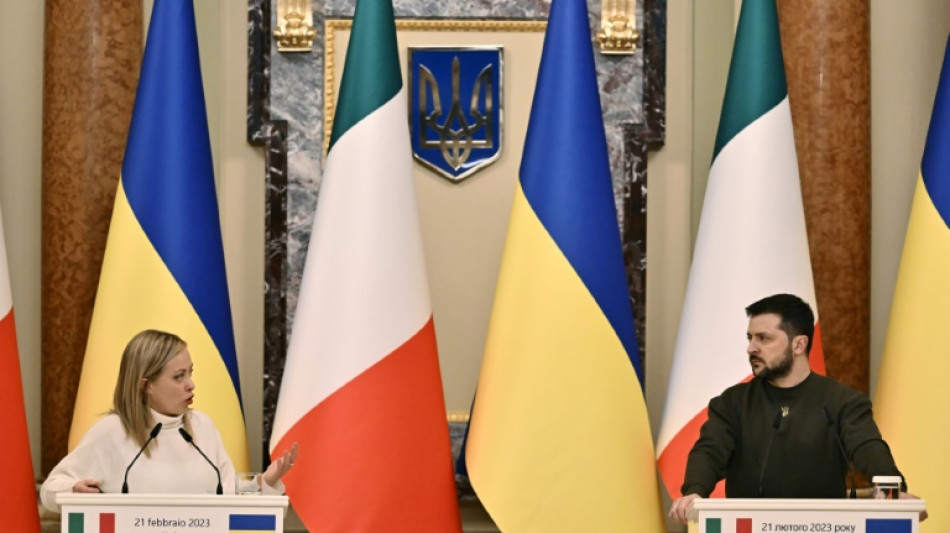 Italiens Ministerpr&auml;sidentin Meloni bekr&auml;ftigt in Kiew Unterst&uuml;tzung f&uuml;r Ukraine