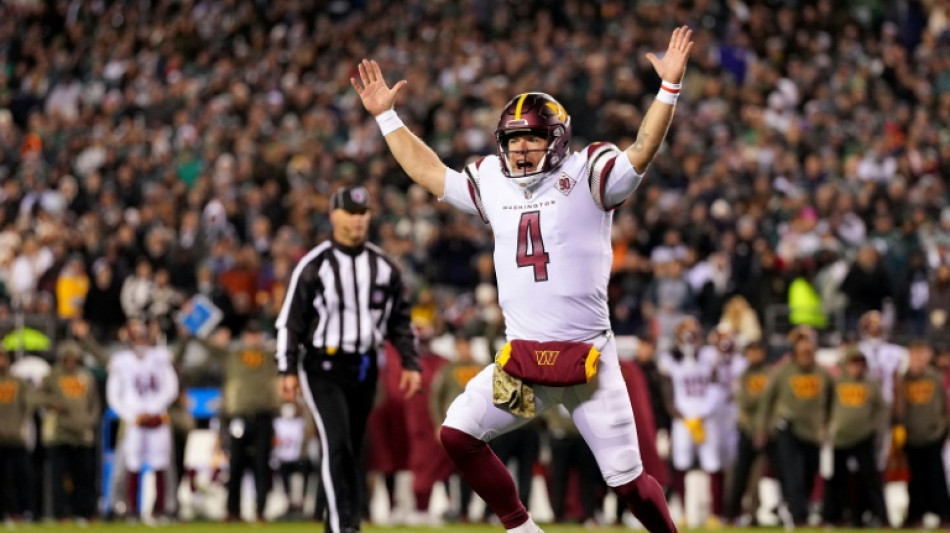 NFL Commanders stun previously unbeaten Eagles