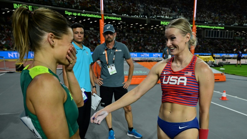 Moon and Kennedy share women's pole vault gold at world championsips