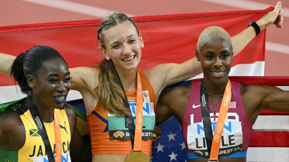 Femke Bol of the Netherlands wins world women's 400m hurdles gold
