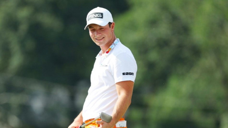 Norway's Hovland grabs six-shot lead at PGA Tour Championship