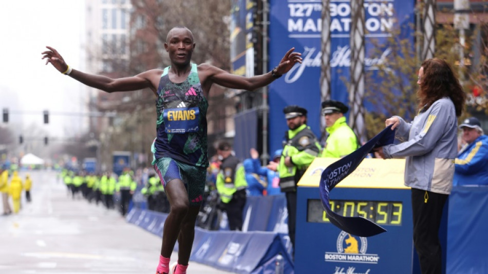 Defending champion Evans Chebet of Kenya wins Boston Marathon
