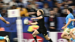 New Zealand in World Cup quarters after 11-try Uruguay thrashing