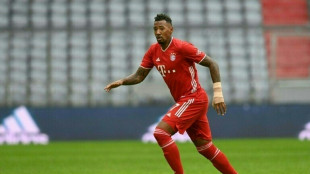 Jerome Boateng trains with Bayern Munich