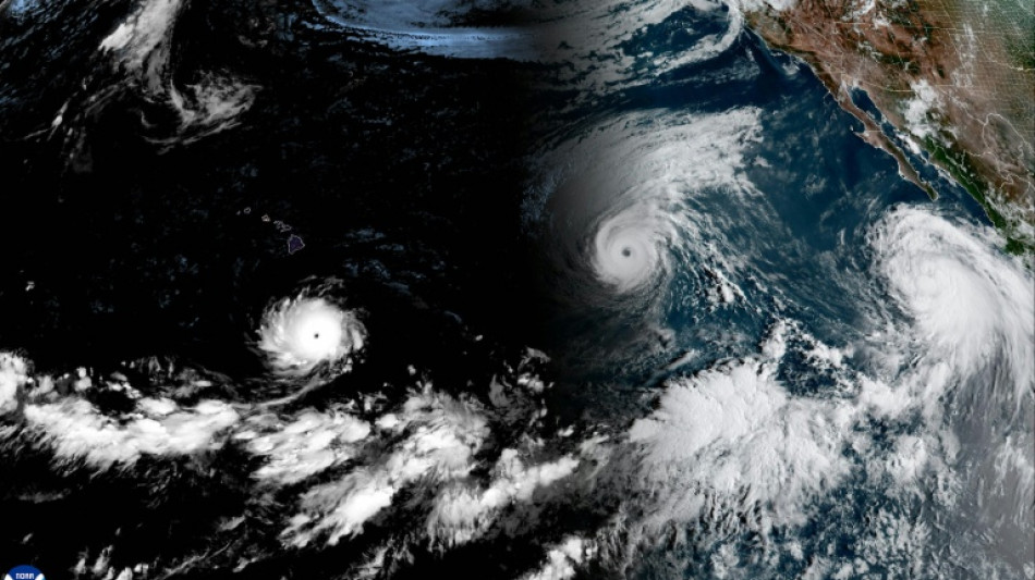 Trois ouragans en m&ecirc;me temps dans le Pacifique, ph&eacute;nom&egrave;ne rare favoris&eacute; par El Ni&ntilde;o