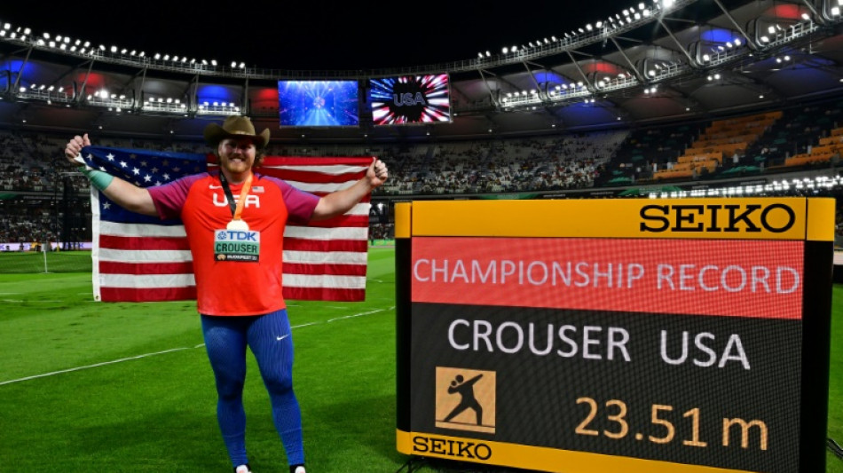 Crouser hails title defence as 'performance of his life'