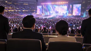 이재명 대통령 부부, 멕시코시티서 스트레이키즈 공연 관람