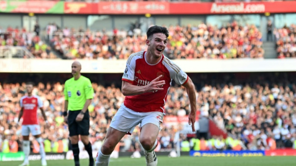 Rice scores as Arsenal hit back to beat Man Utd