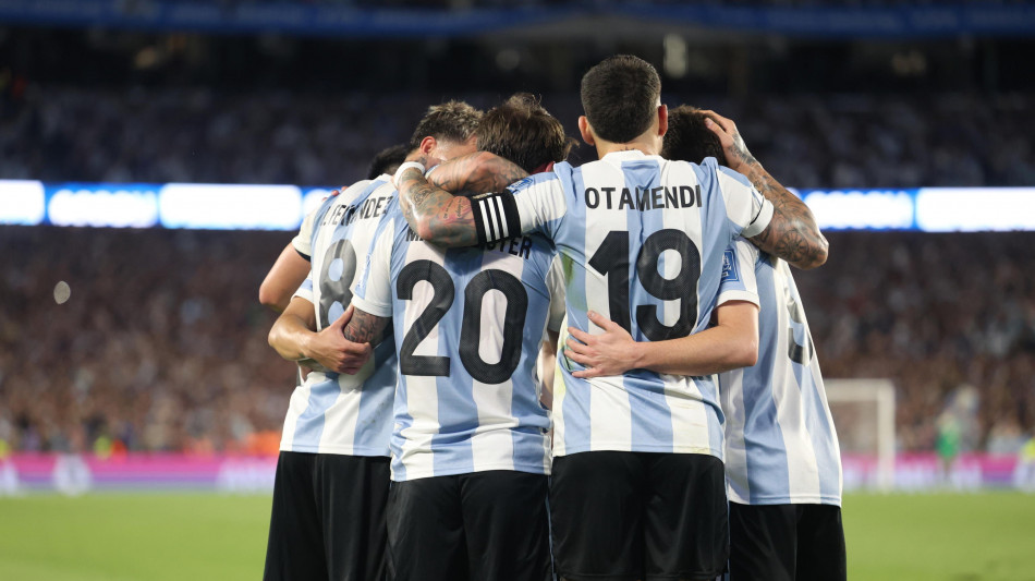 Calcio: Ranking Fifa; Argentina prima, Italia al 9/o posto