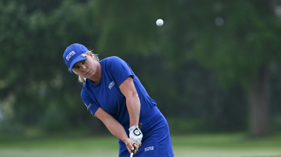 Holmqvist battles nerves to take lead into ShopRite LPGA final round