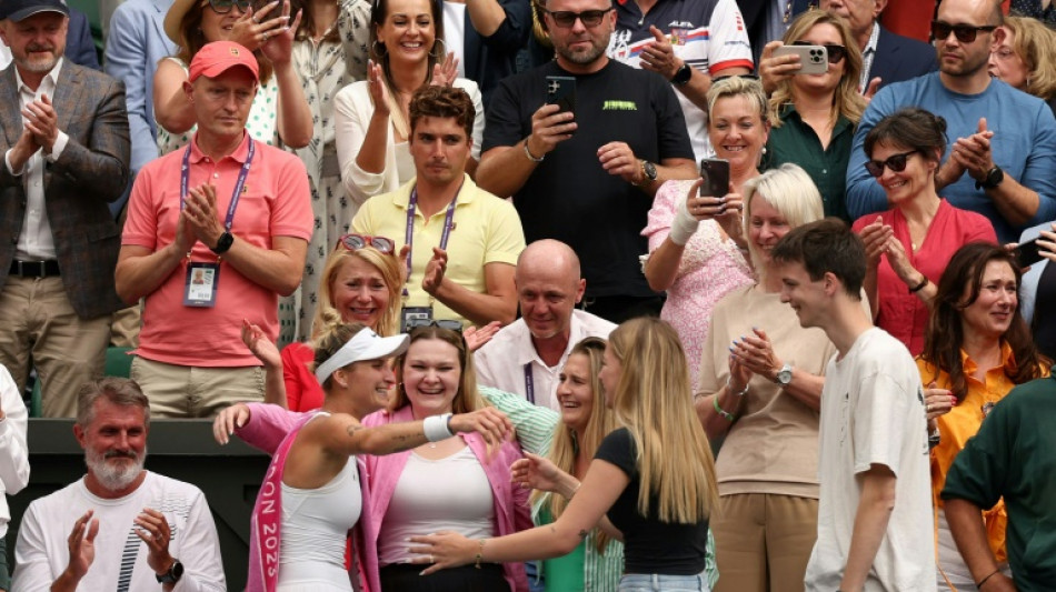 Husband's tears of joy cap Vondrousova's 'impossible' Wimbledon fairytale