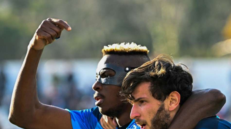 Osimhen and Kvaratskhelia combine at Spezia to send Napoli 16 clear