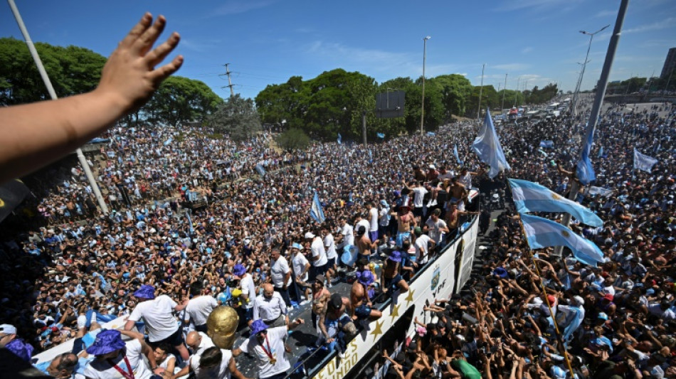 Argentina parties at huge victory parade in Buenos Aires