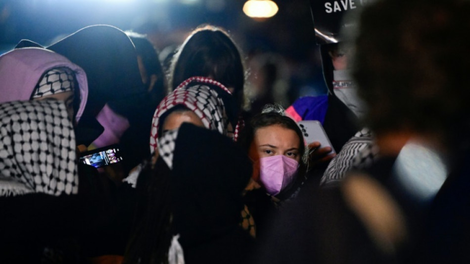 La polic&iacute;a alemana desmantela un campamento propalestino ante la visita de Greta Thunberg